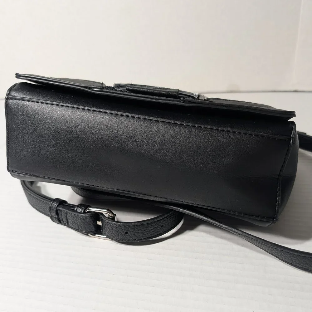 Steve Madden - leather black small purse with removable strap - New - Picture 5 of 12
